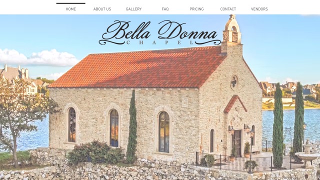 Bella Donna Chapel website preview