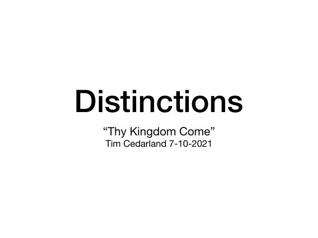 Distinctions — presentation preview