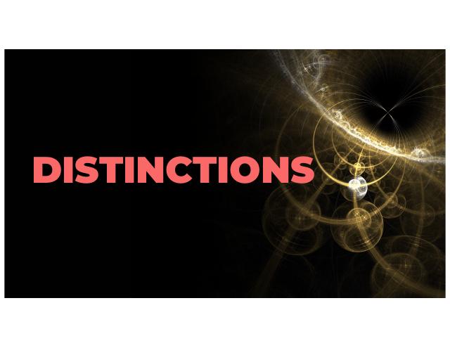 Distinctions (Not Recorded) — presentation preview