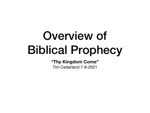 Overview of Biblical Prophecy — presentation preview