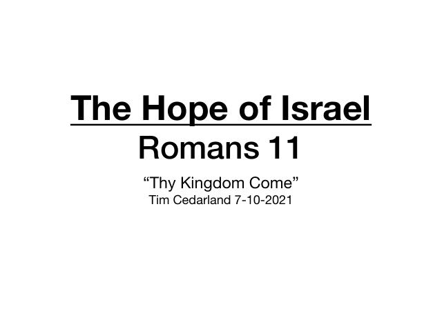 The Hope of Israel — presentation preview